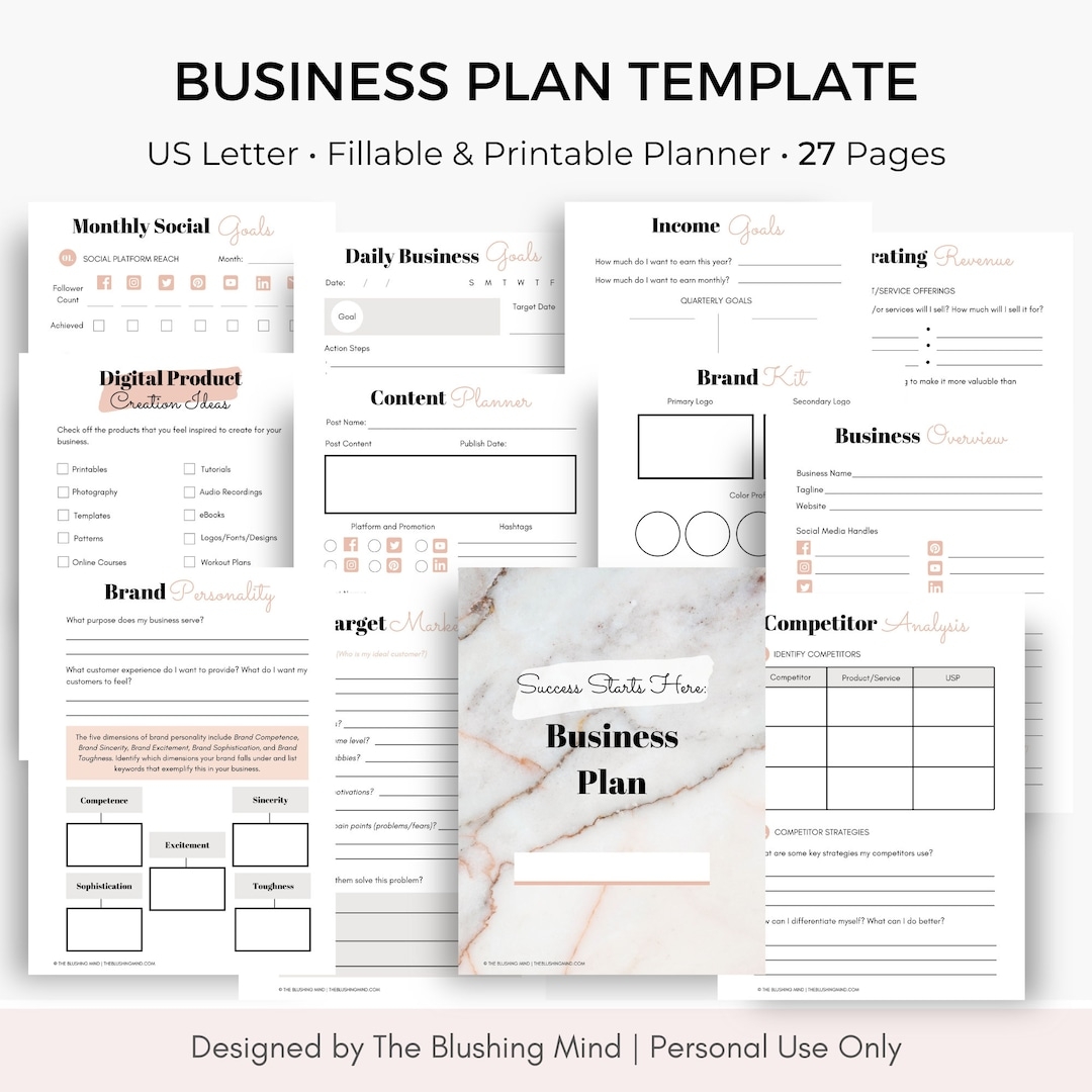 Business Plan Template Business Planner Small Business Online Business Printable PDF Fillable Planner Fillable PDF Etsy Business Plan Template Business Planner Small Business Online Business Printable PDF Fillable Planner Fillable PDF Etsy