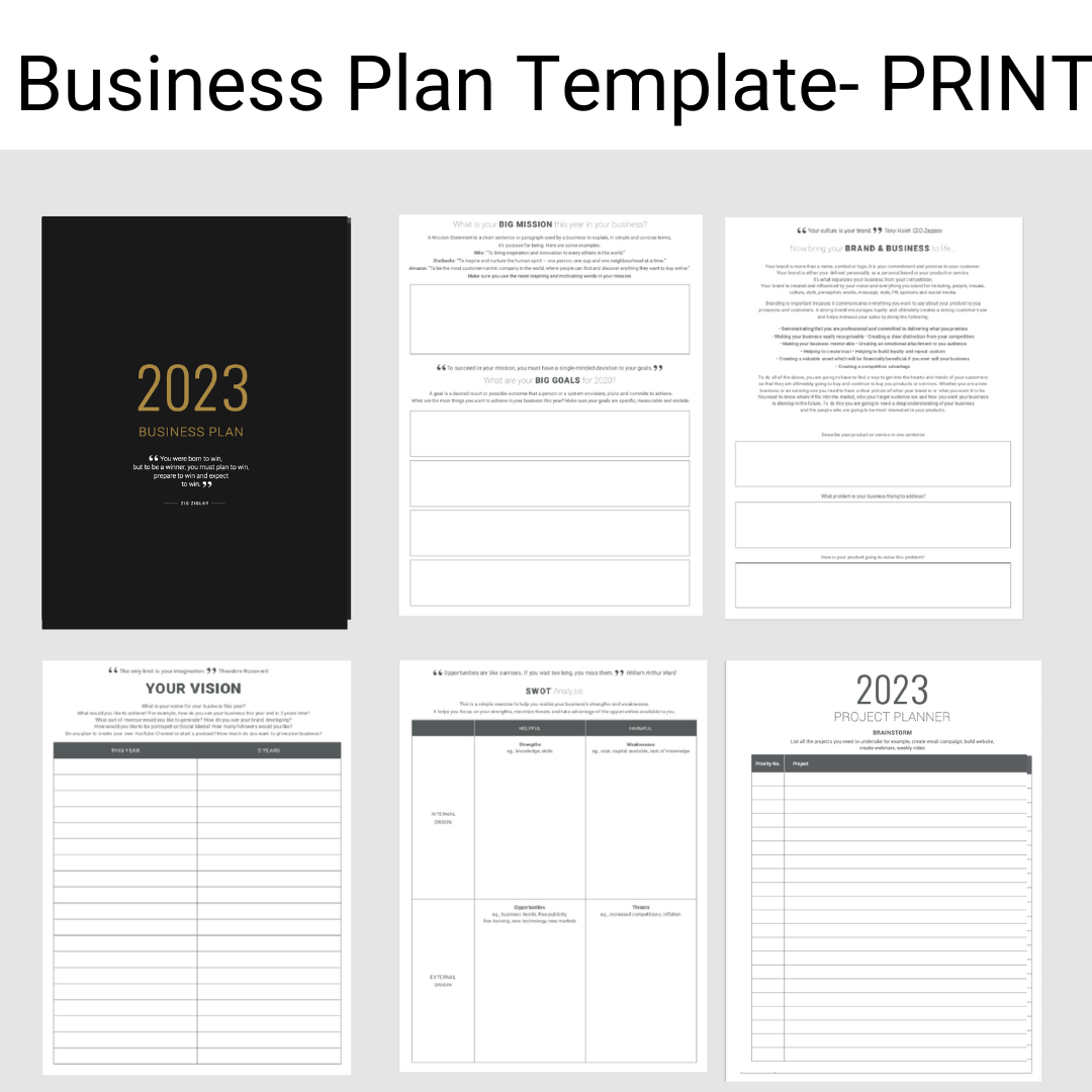 Business Plan Template PRINT VERSION MY PA The Best Business Planner For Entrepreneurs U0026 Small Business Owners Business Plan Template PRINT VERSION MY PA The Best Business Planner For Entrepreneurs U0026 Small Business Owners