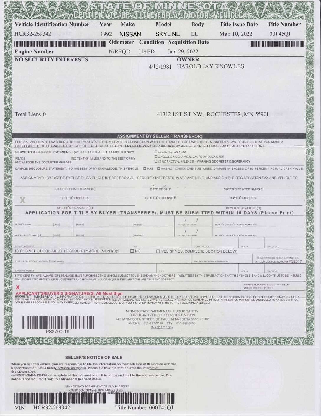 Fake Car Title Templates Free Printable Fake Car Title Templates Free Printable