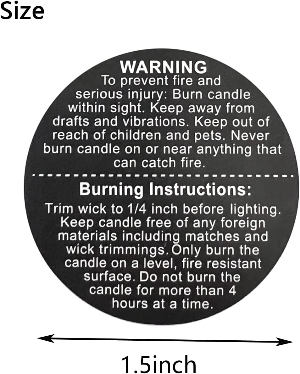Candle Stash Warning Label Printable