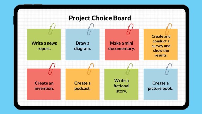 Choice Board Templates Free Printable Bundle