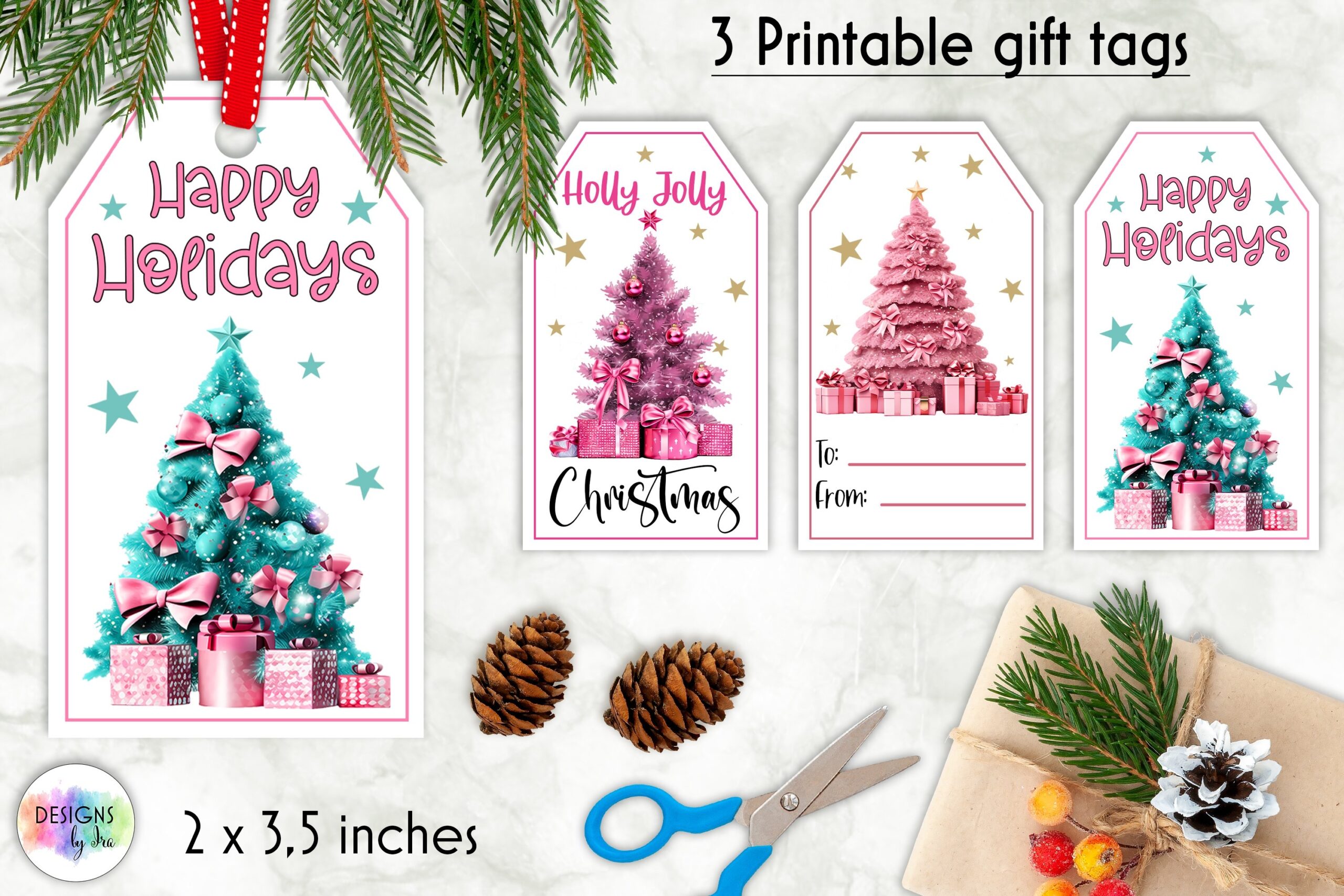 Free Printable Christmas Tree Tags Templates