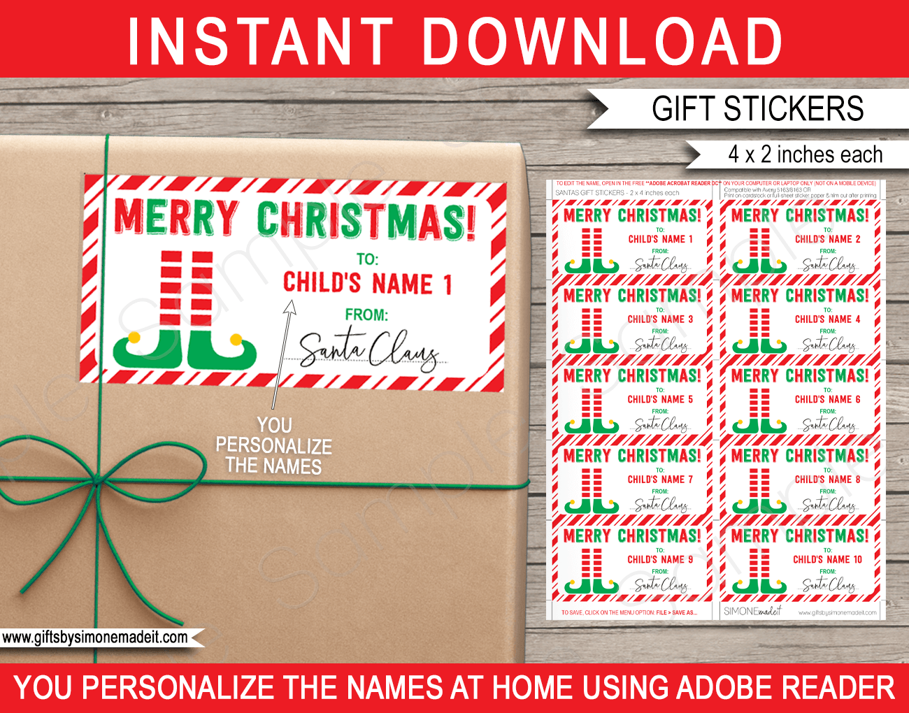 Gift Tag Template Free Printable