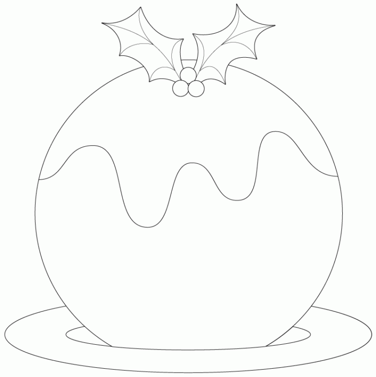 Christmas Pudding Template Printable 512669