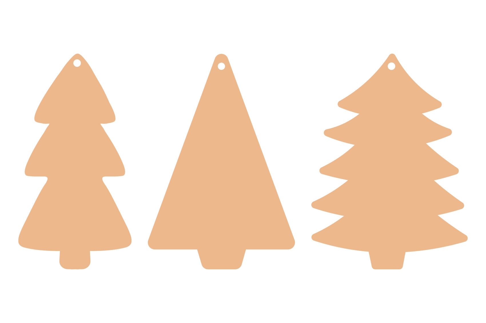 Christmas Tree Gift Tags Templates Gift Tags SVG By IrinaShishkova TheHungryJPEG