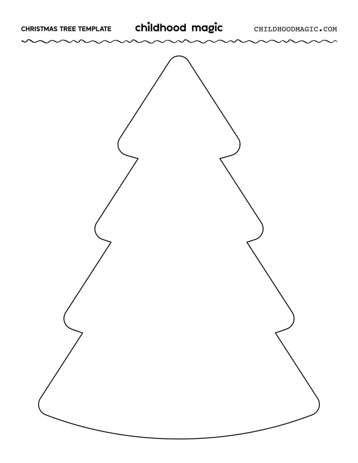 Free Printable Christmas Tree Cone Template
