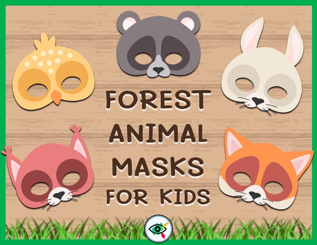 Colorful Animal Mask Templates For Kids