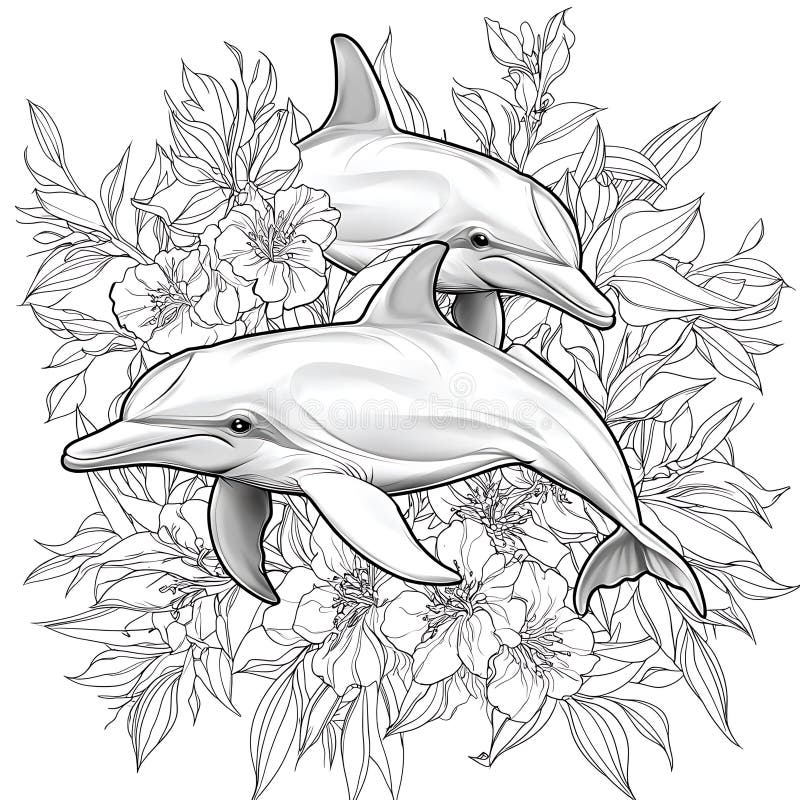 Coloring Dolphins Stock Illustrations 482 Coloring Dolphins Stock Illustrations Vectors Clipart Dreamstime