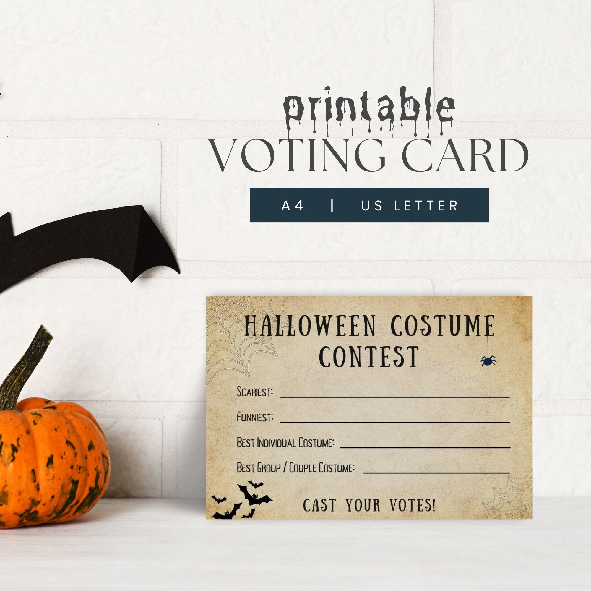 Costume Awards Printable Shop On Pinterest