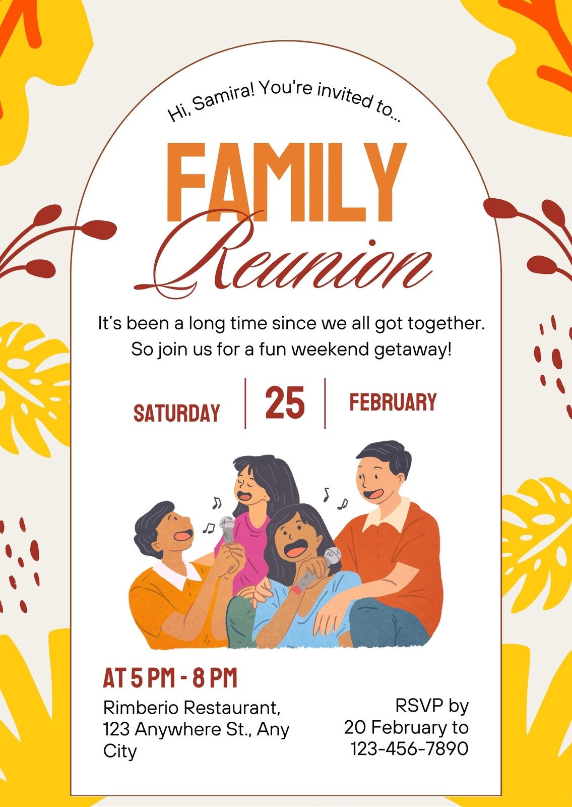 Free Printable Family Reunion Letter Templates