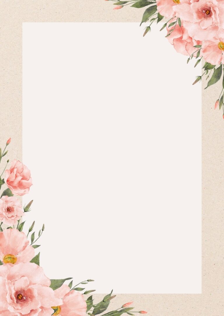 Customize 540 Flower Page Border Templates Online Canva