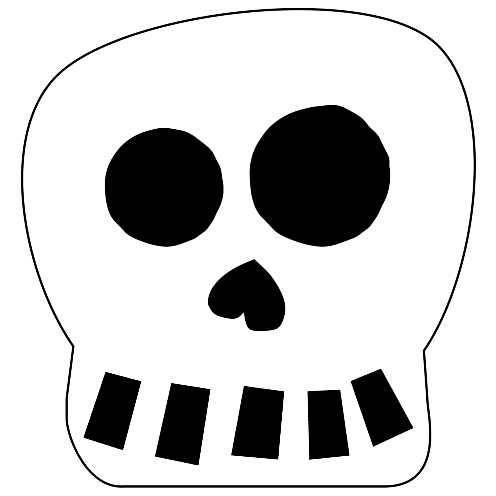Day Of The Dead Skull Template Printable Free Printable Design Resources