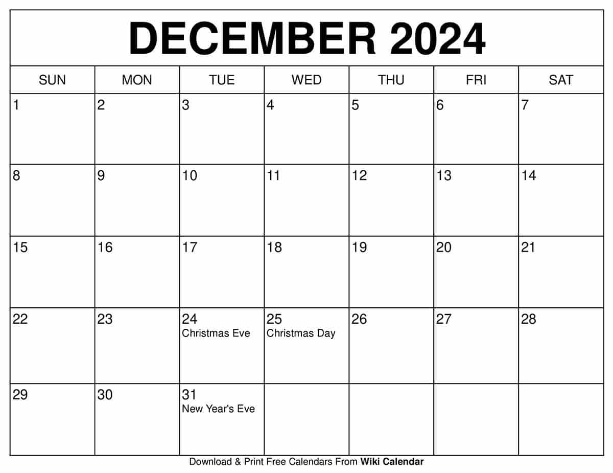 December 2025 Calendar Printable Templates U0026 More