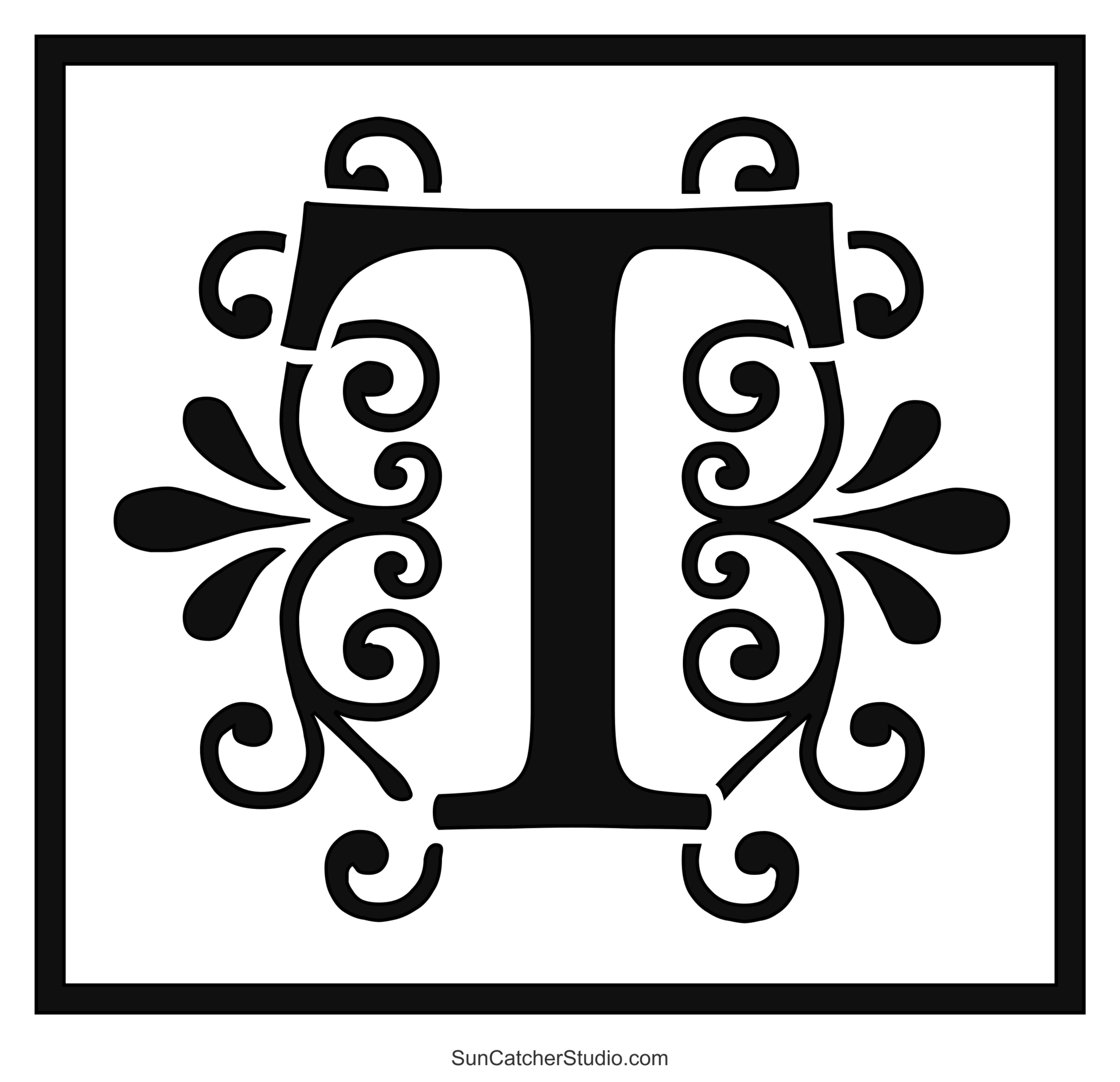 Letter T Template Free Printable