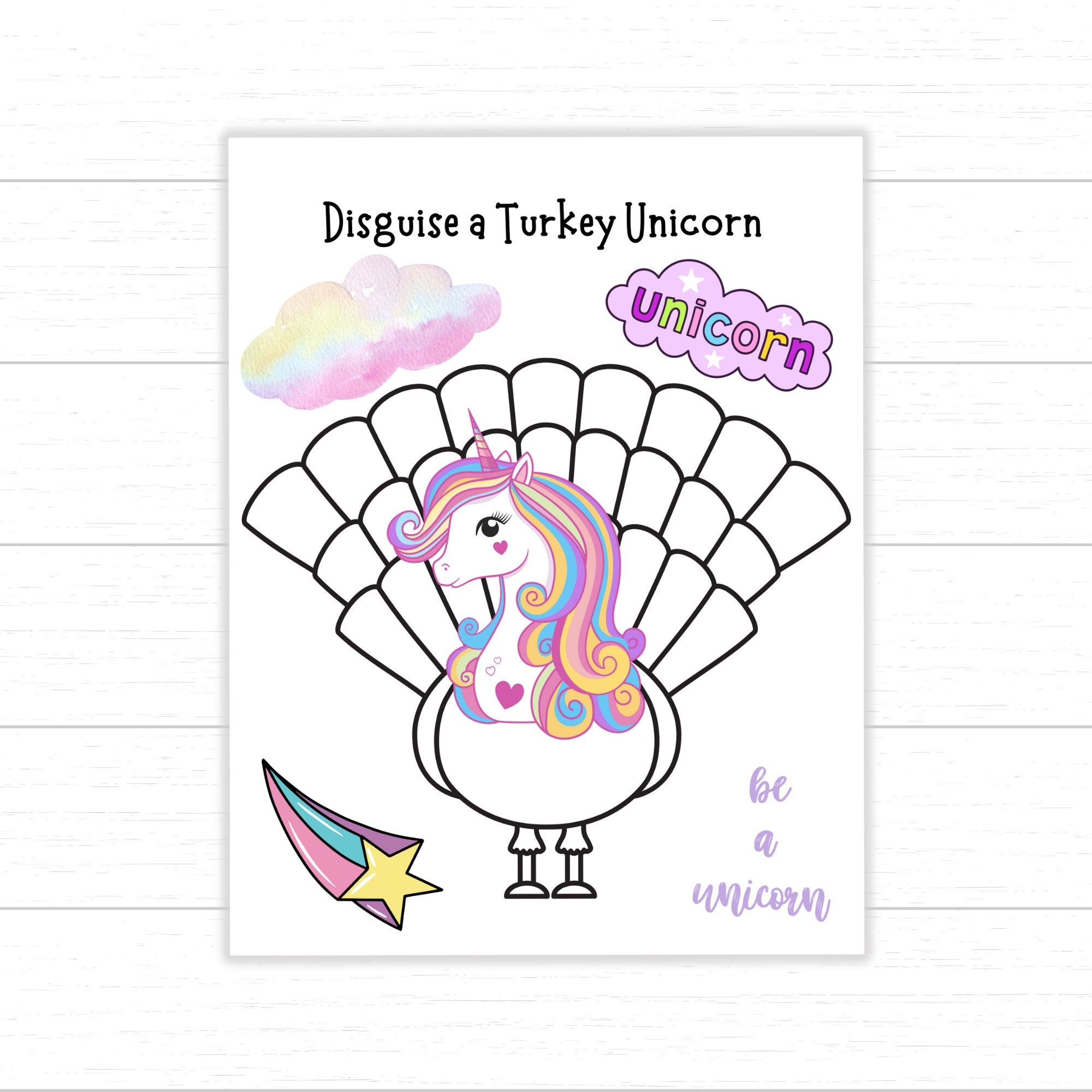 Disguise A Turkey Unicorn Unicorn Turkey Disguise A Turkey 