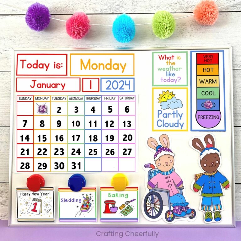 DIY Children s Calendar Free Calendar Printables In Multiple