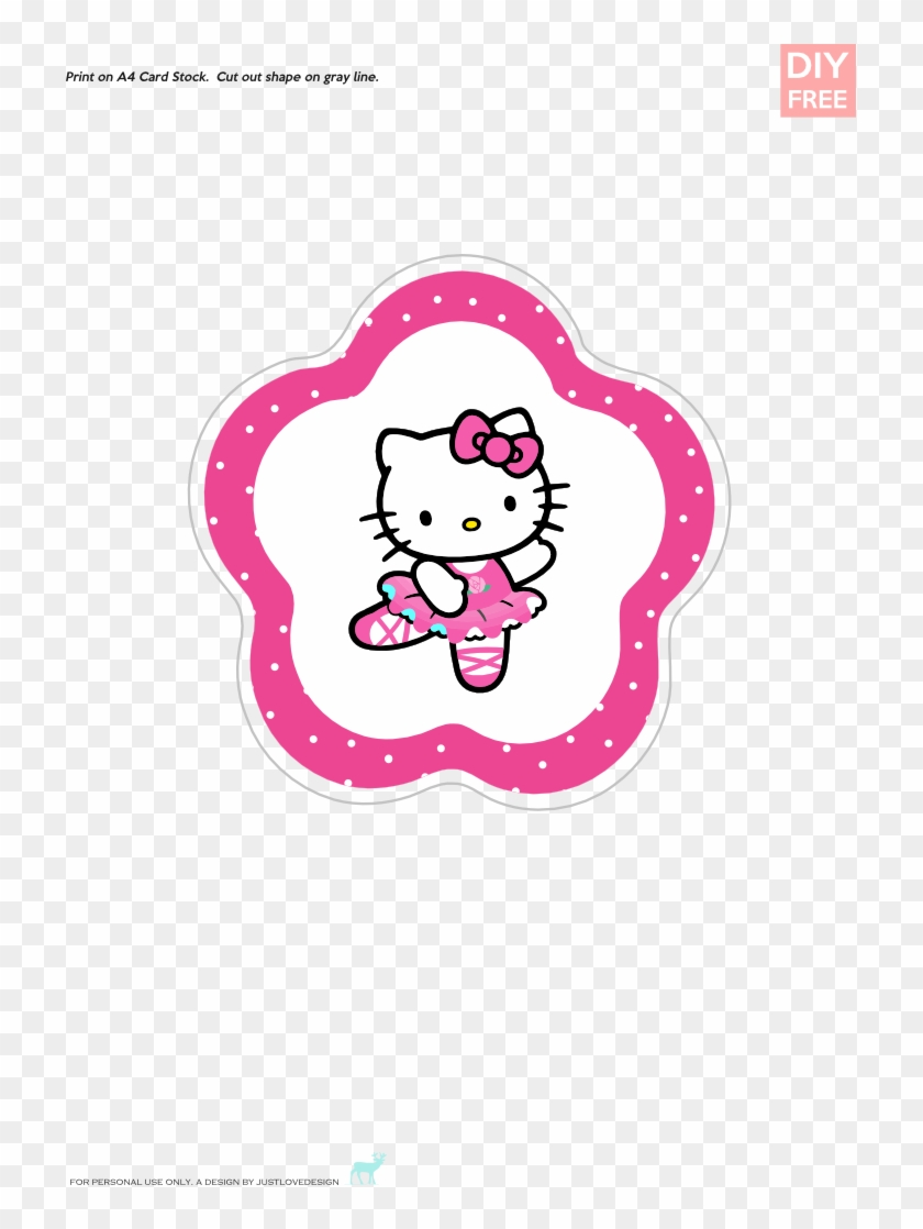 Diy Free Hello Kitty Cake Topper Free Printable Hello Kitty Cupcake Toppers Free Transparent PNG Clipart Images Download