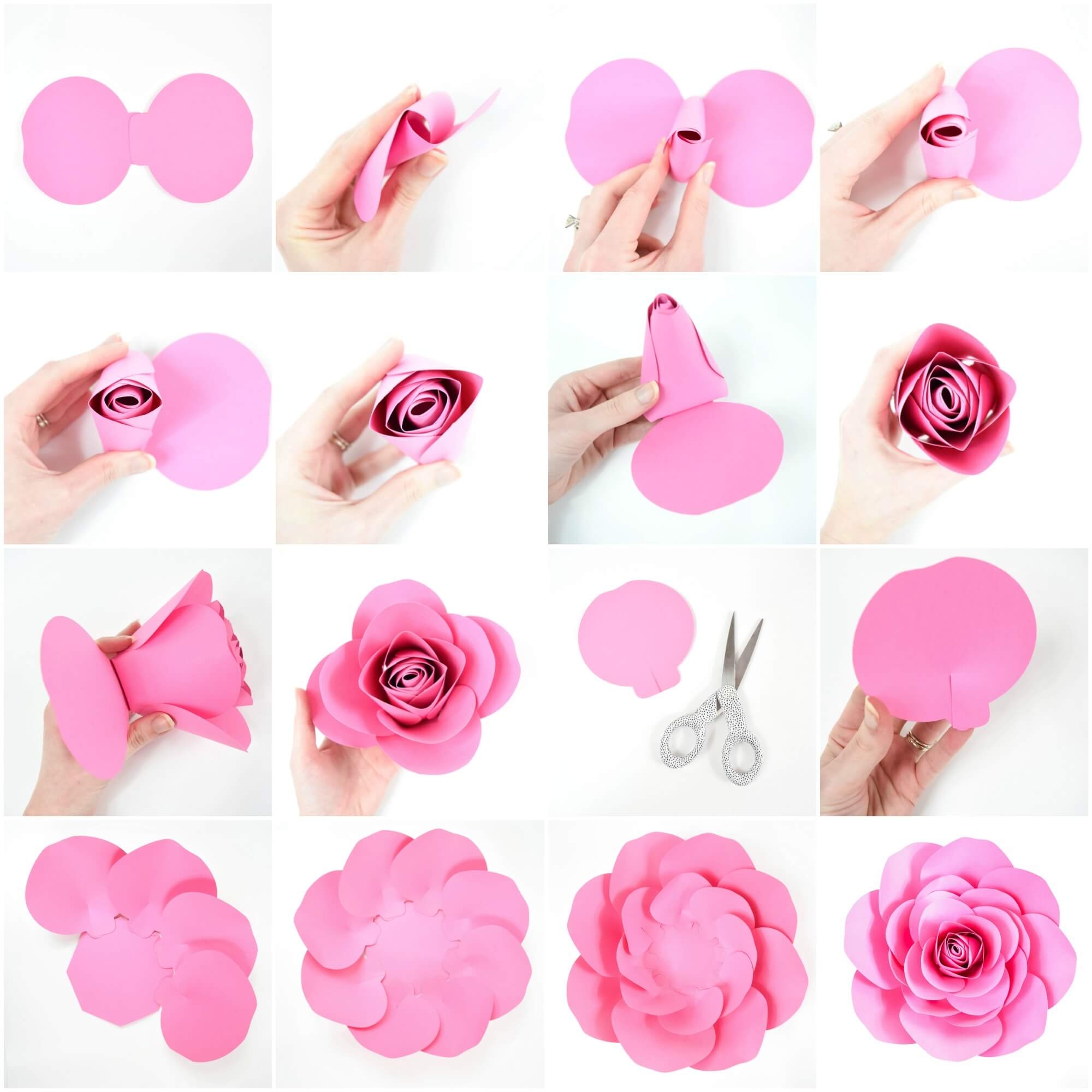 DIY Paper Daisy Flower Free Template Paper Flowers With Or Without Cricut Worksheets Library