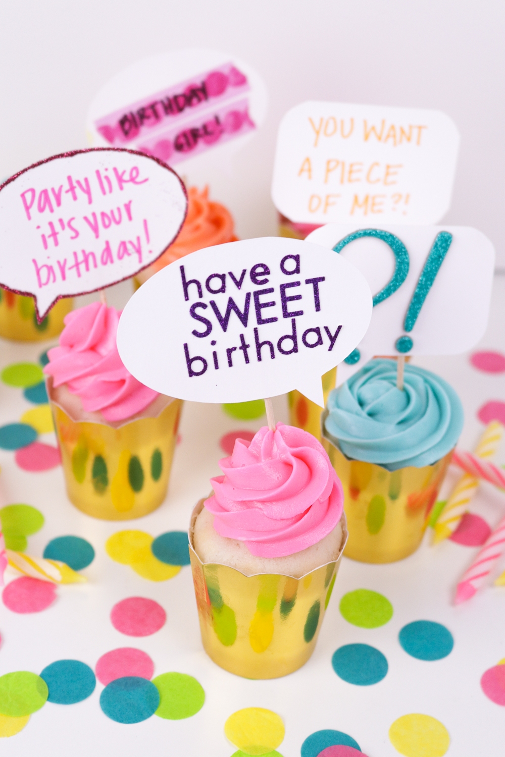 Free Printable Cupcake Toppers Template