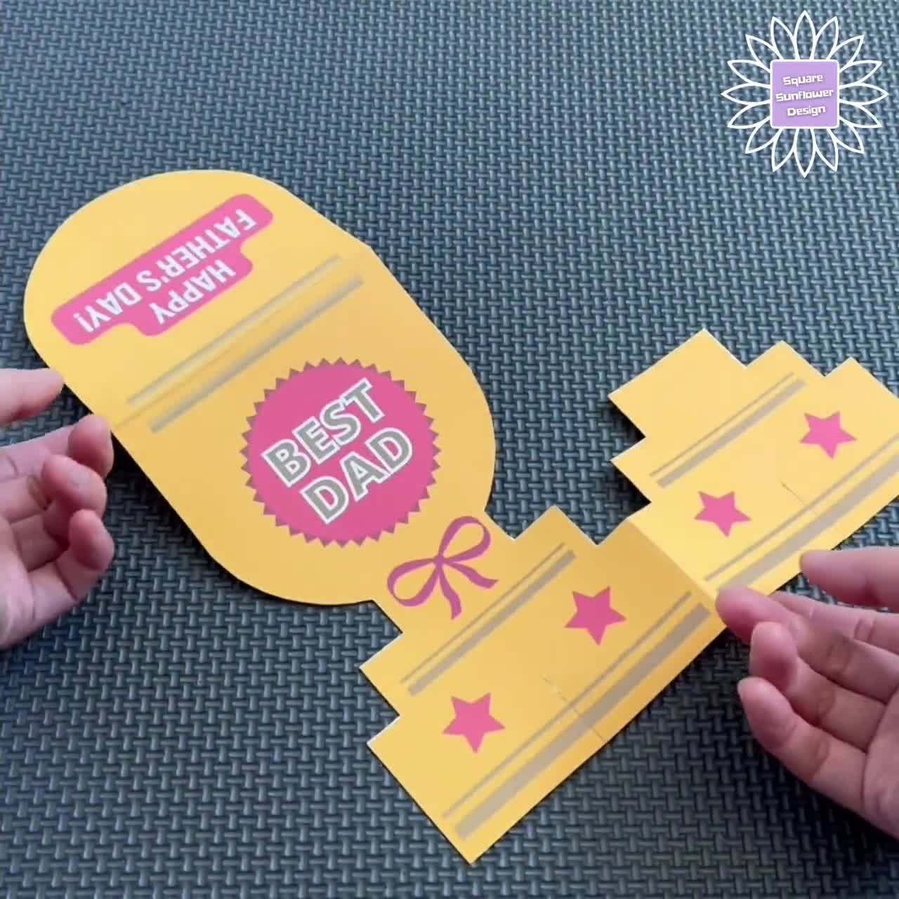 DIY Trophy Card For Father s Day Kids Paper Craft Printable Activities Father s Day Classroom One Page Craft Printable Template Gift For Dad