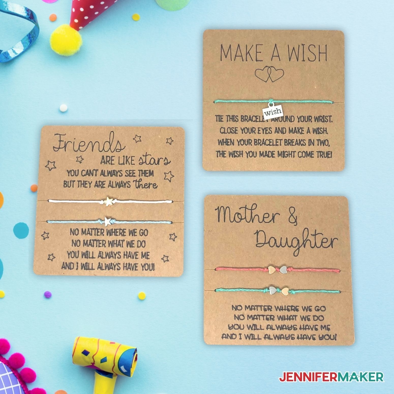 DIY Wish Bracelets Easy Gifts For Classmates U0026 Friends Jennifer Maker