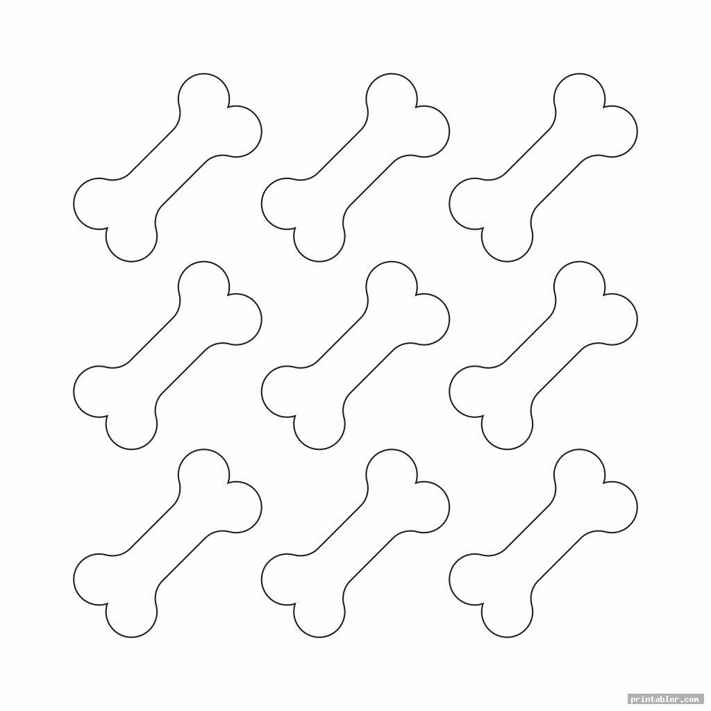 Free Printable Dog Bone Template