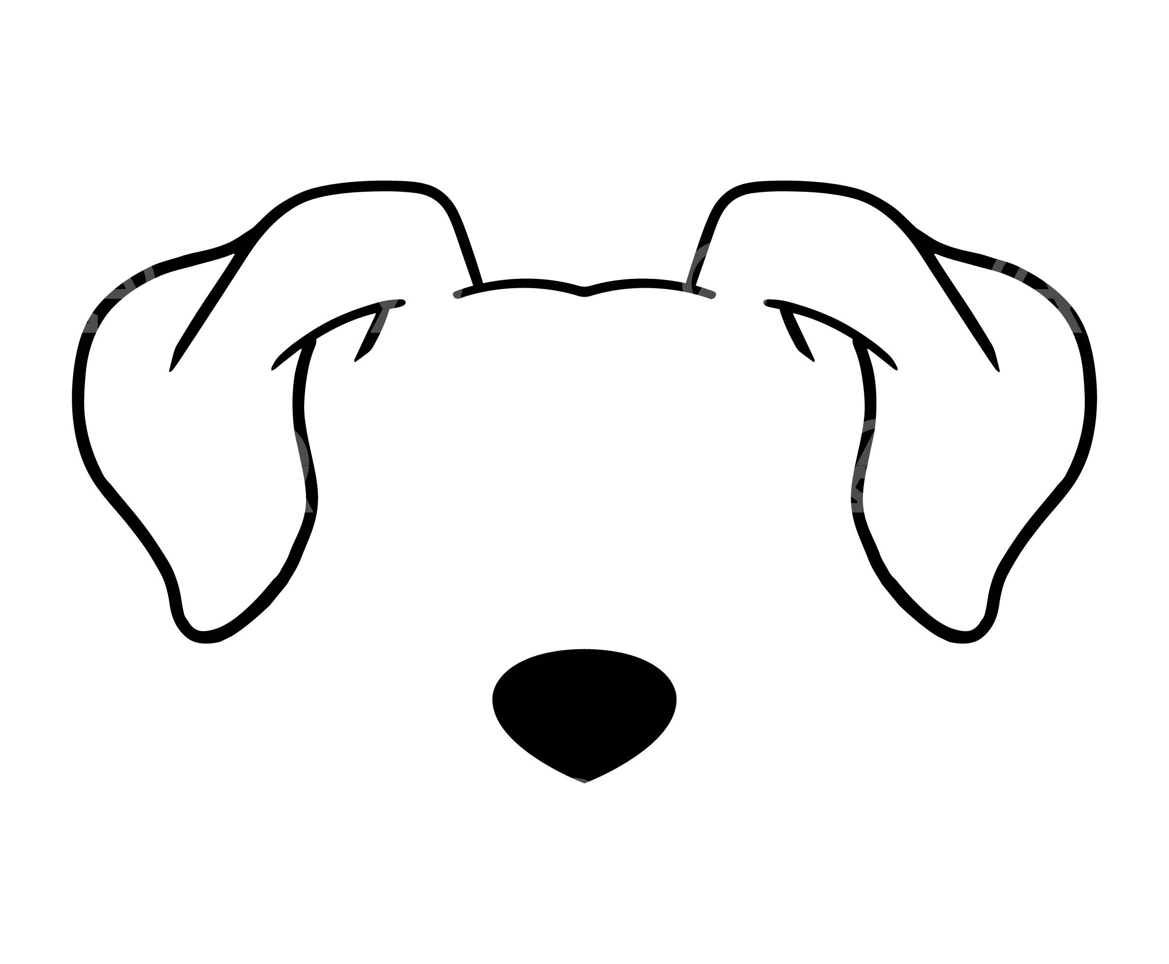 Dog Ears Svg Dog Ears Cut File Animal Svg Pet Ears Puppy Svg Dog Mom Svg Dog Dad Svg Dog Head Cricut Silhouette Stencil Sticker Etsy UK
