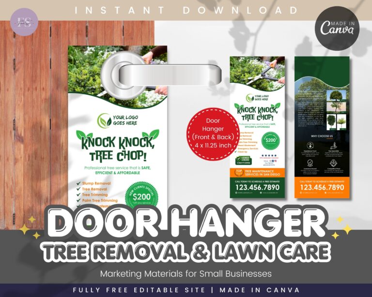 Door Hanger Tree Removal Lawn Care Tree Trimming Small