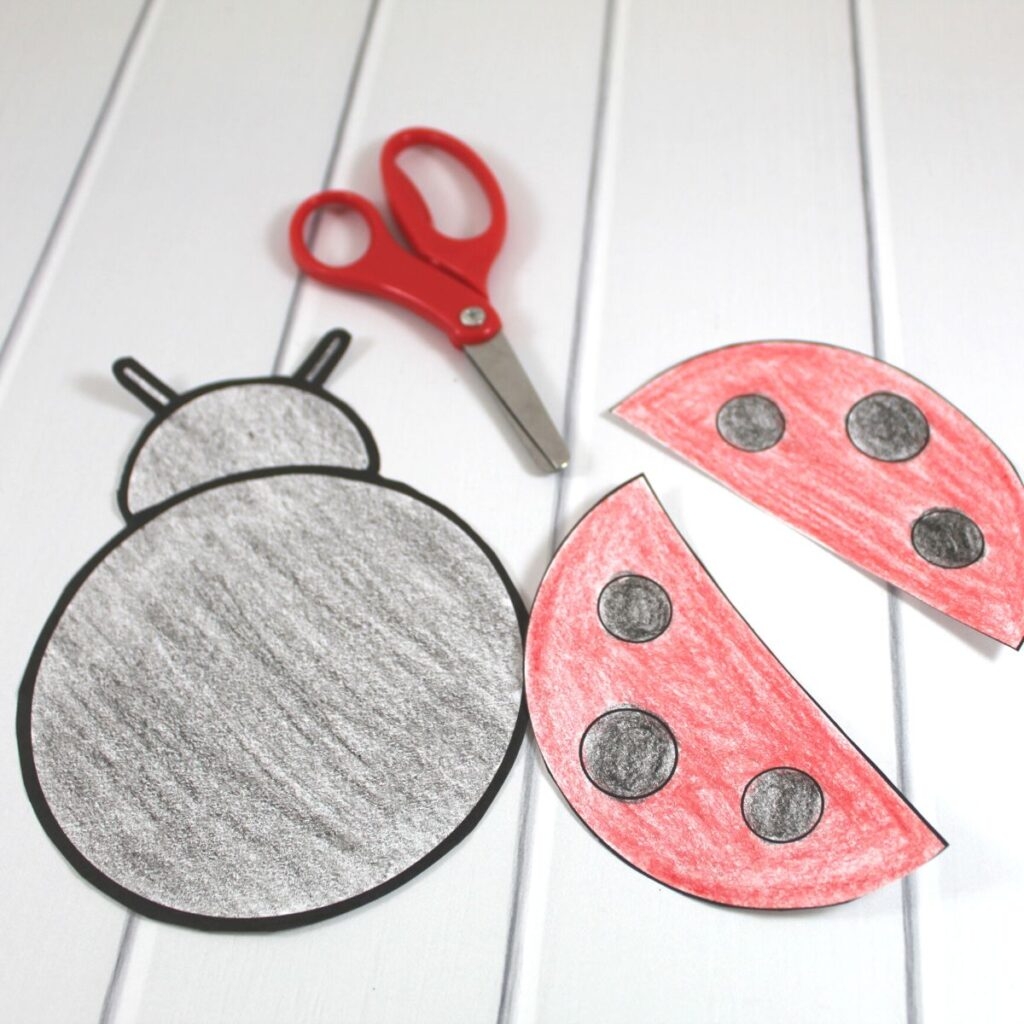 Easy Paper Ladybug Craft For Kids Free Printable Simply Full Of Delight