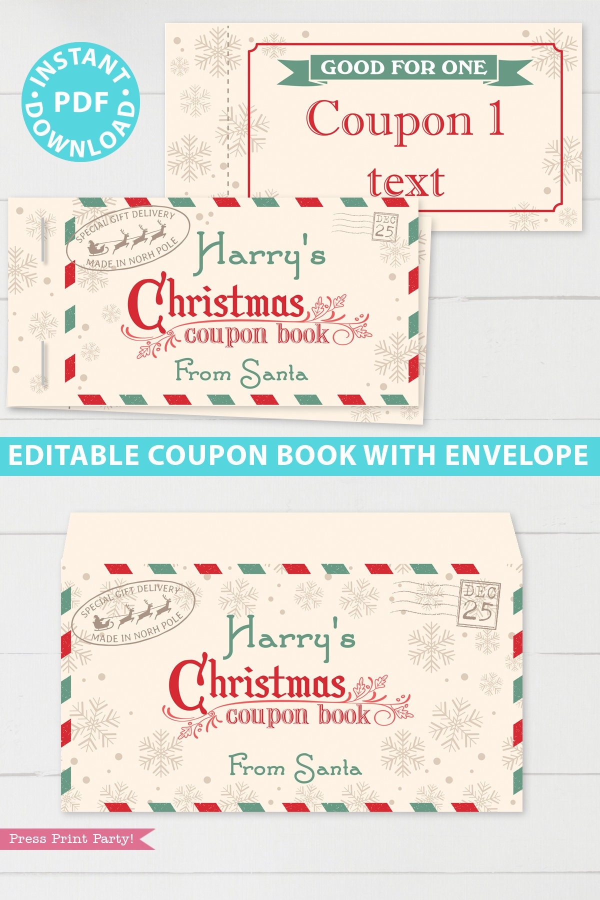 Free Christmas Coupon Template Printable