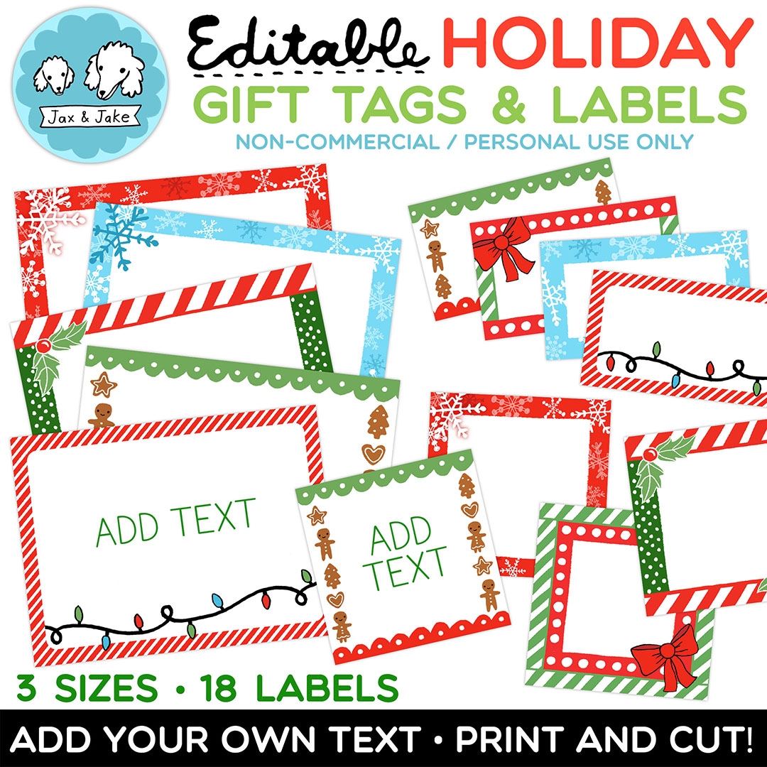 Free Printable Christmas Label Template