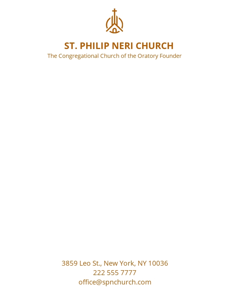 Free Printable Church Letterhead Templates