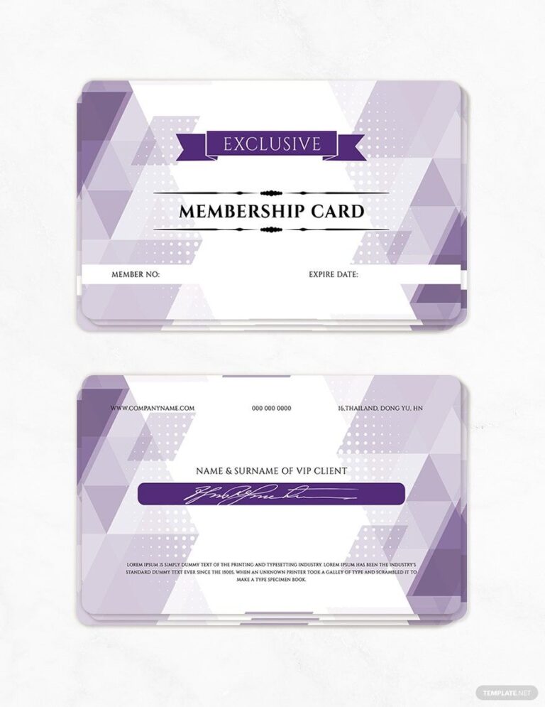 Editable Loyalty Card Templates In Word To Download