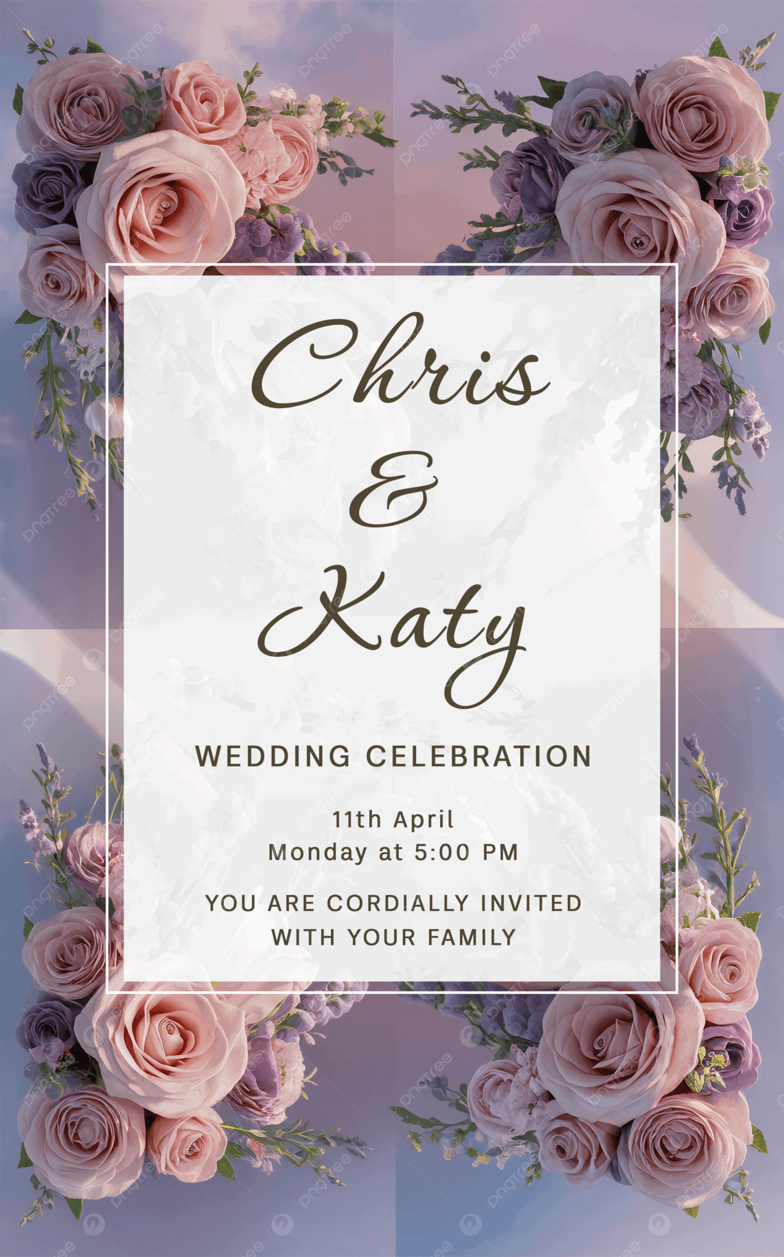 Printable Blank Wedding Invitation Templates