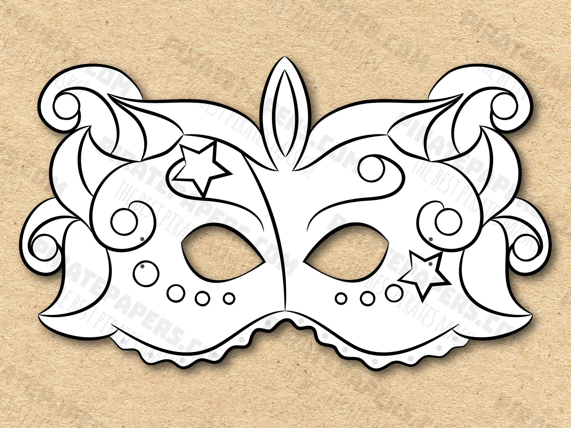 Fairy Mask Printable Coloring Paper DIY For Kids And Adults PDF Template Instant Download For Birthdays Halloween Party Costumes Etsy Australia