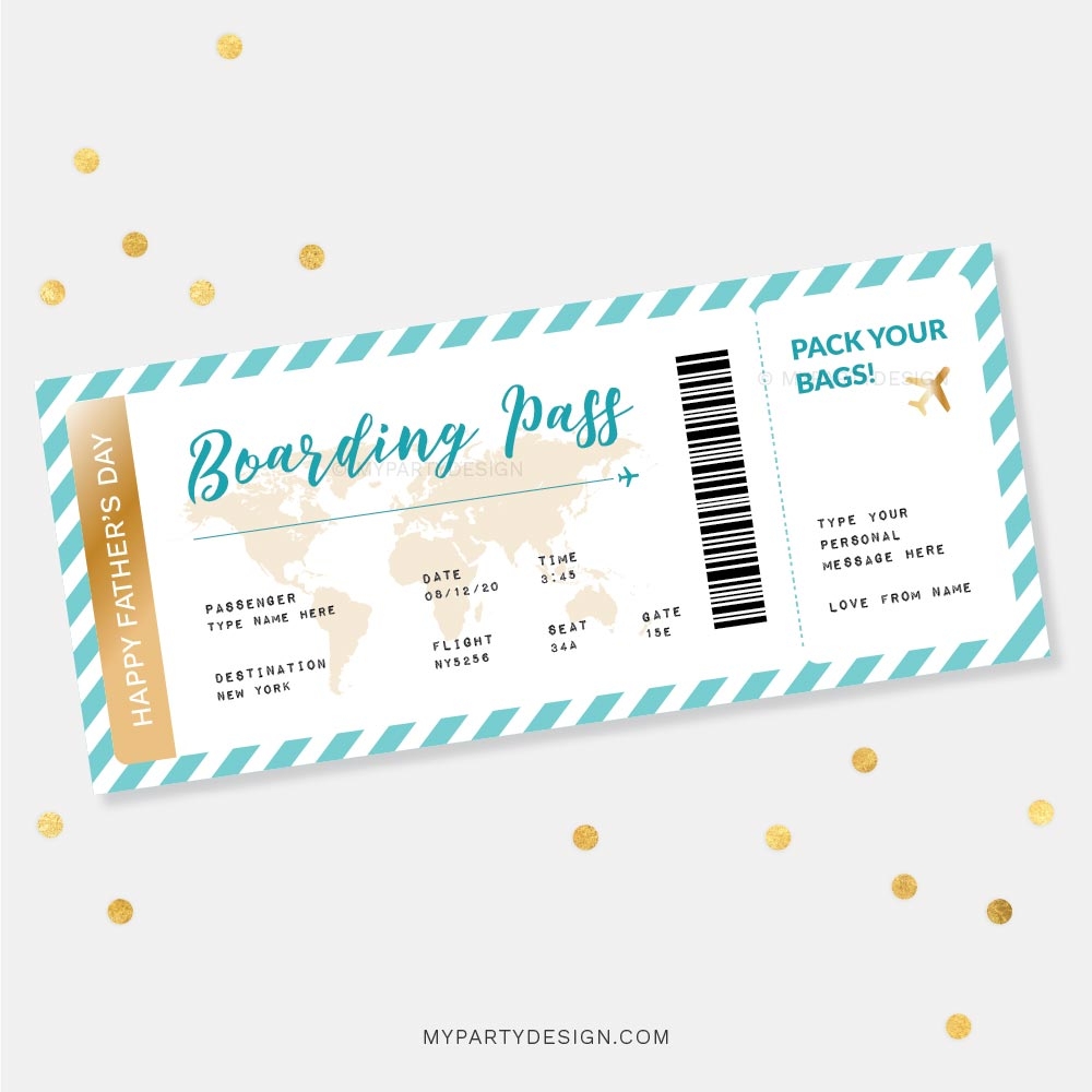 Free Printable Boarding Pass Templates