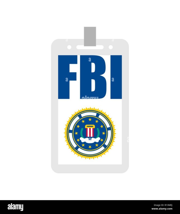 Fbi Badge Cut Out Stock Images Pictures Alamy
