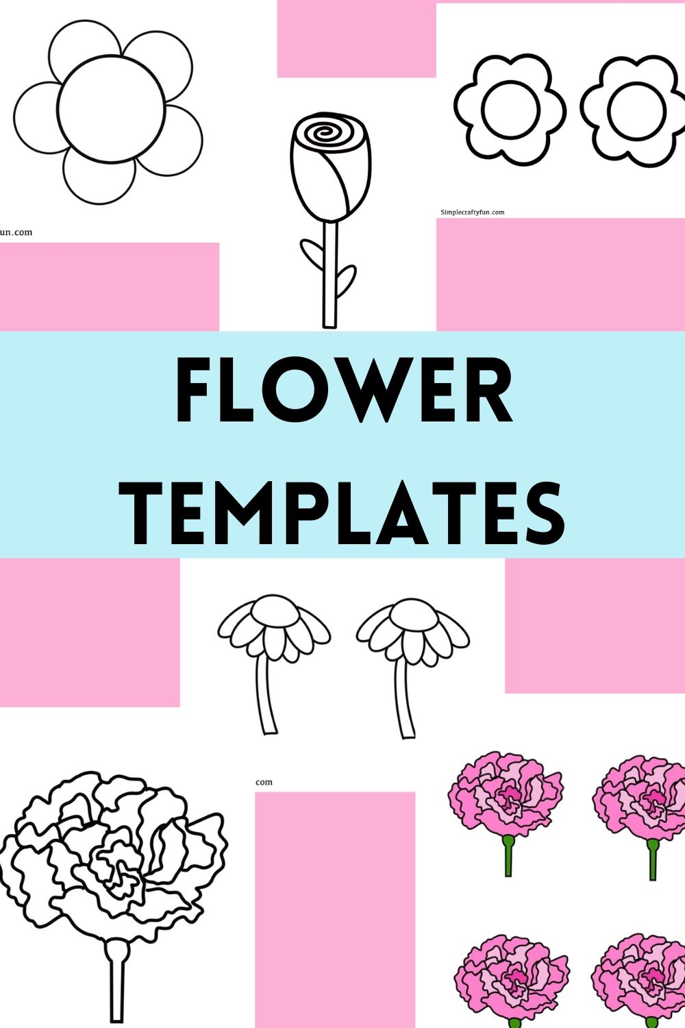 Flower Template Printable Free Download
