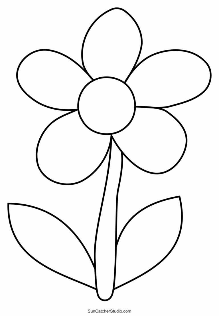 Flower Templates Patterns SVG Files Printable Stencils Free Printables Monograms Design Tools Patterns U0026 DIY Projects