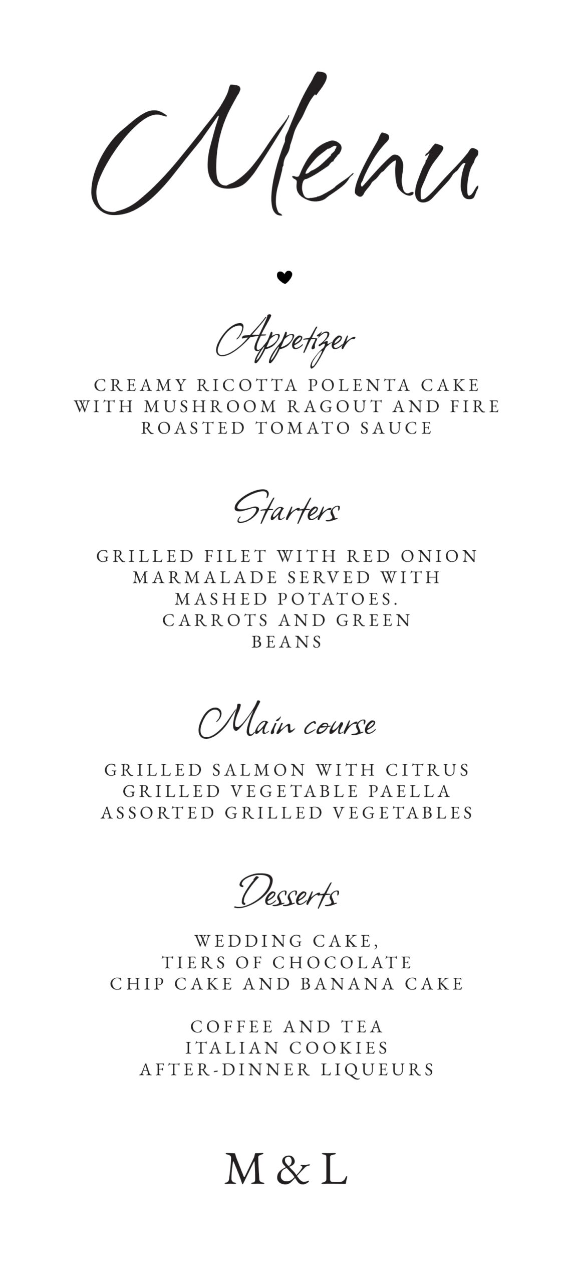 Free Printable Menu Templates To Go
