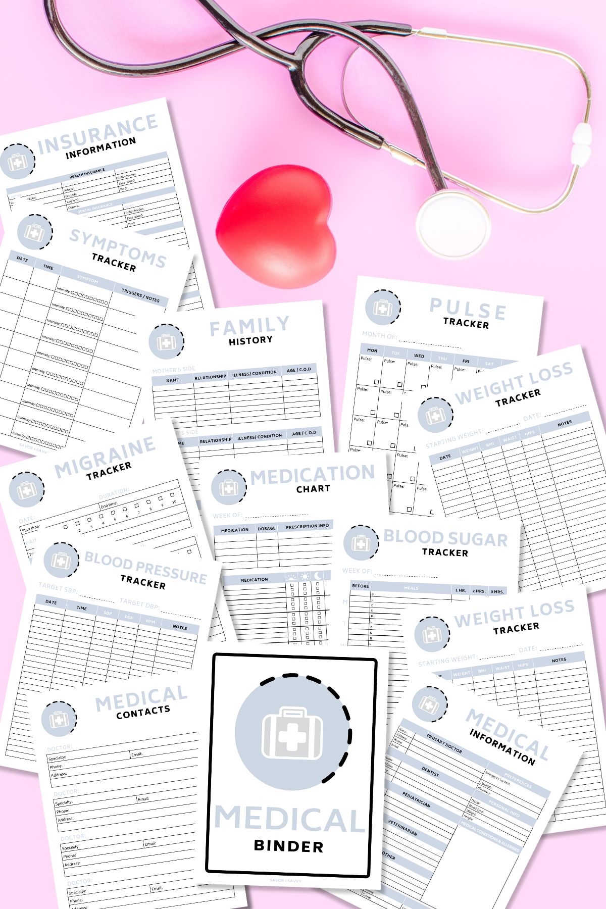 Medical Binder Printables Free