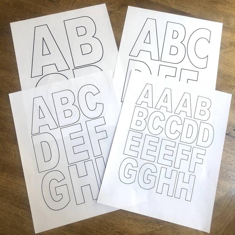 Free Alphabet Printables Letters Worksheets Stencils ABC Flash Cards What Mommy Does