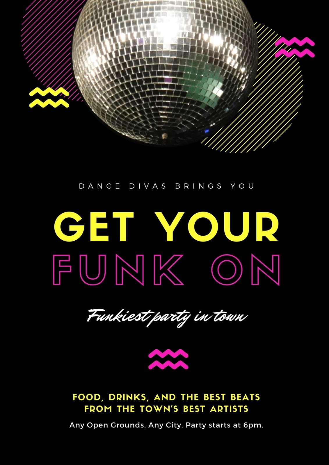 Free And Customizable Disco Templates