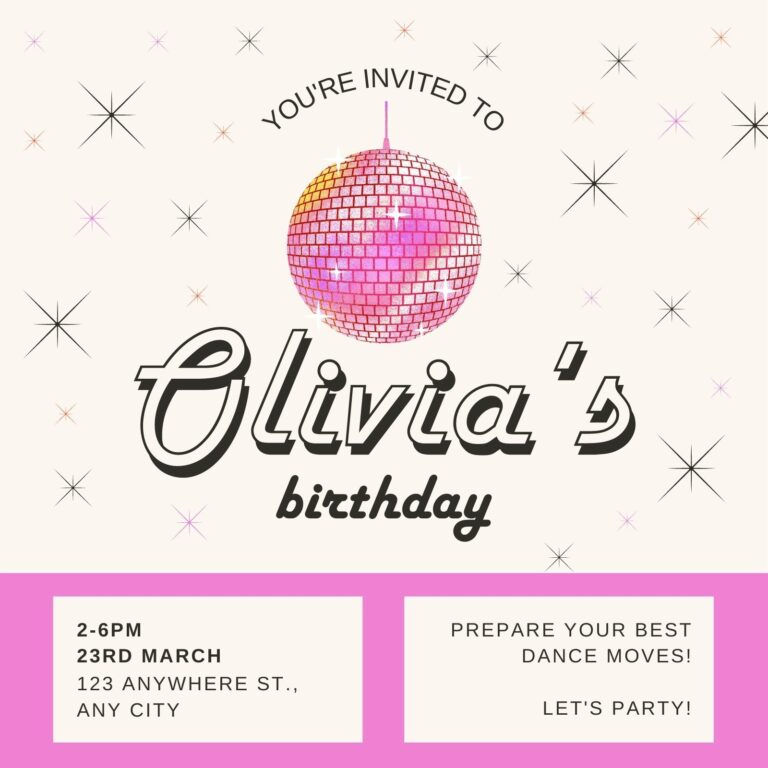 Free And Customizable Disco Templates
