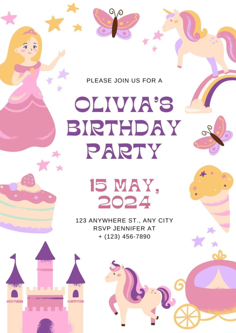 Free And Customizable Princess Templates
