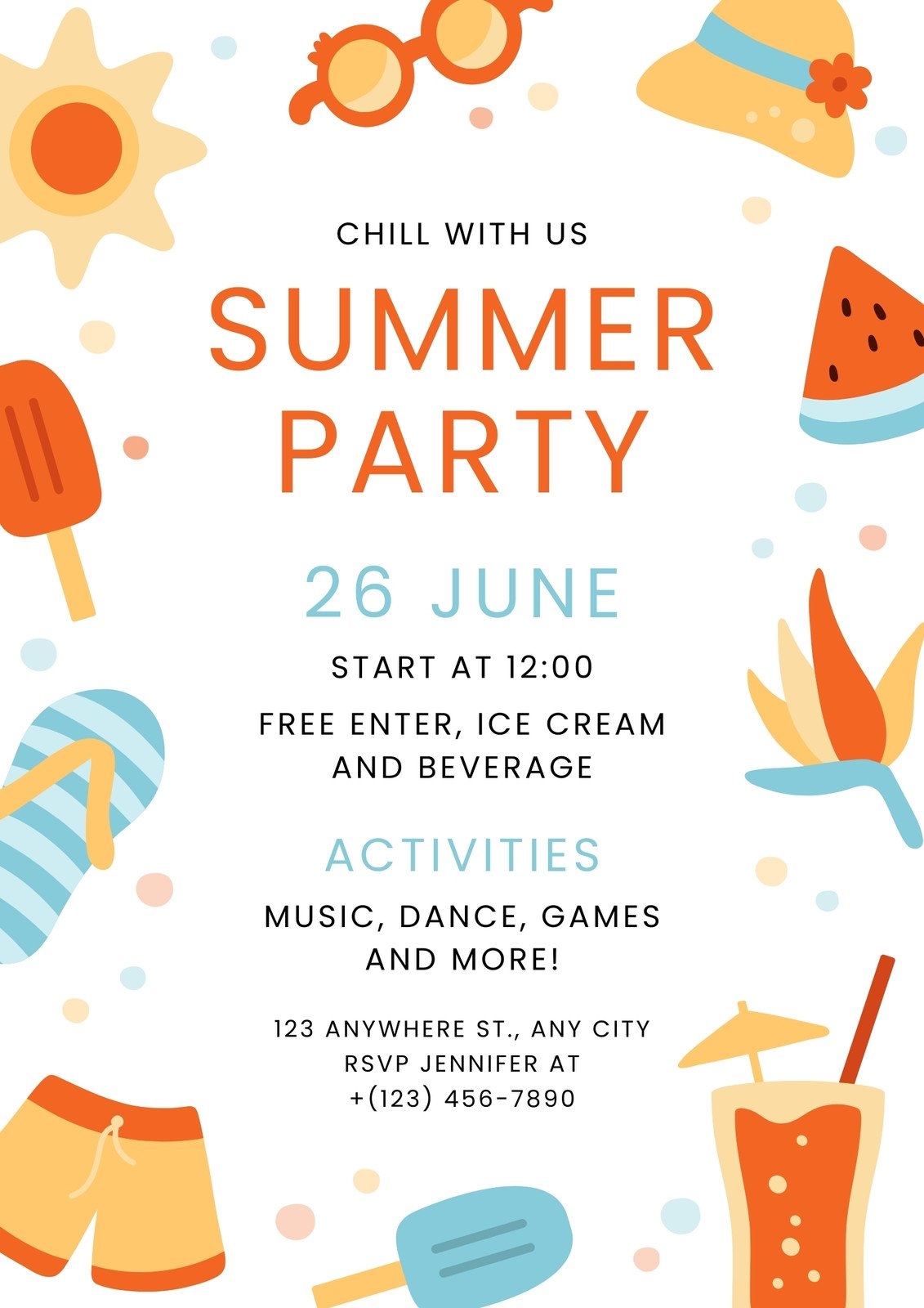 Free Printable Summer Templates