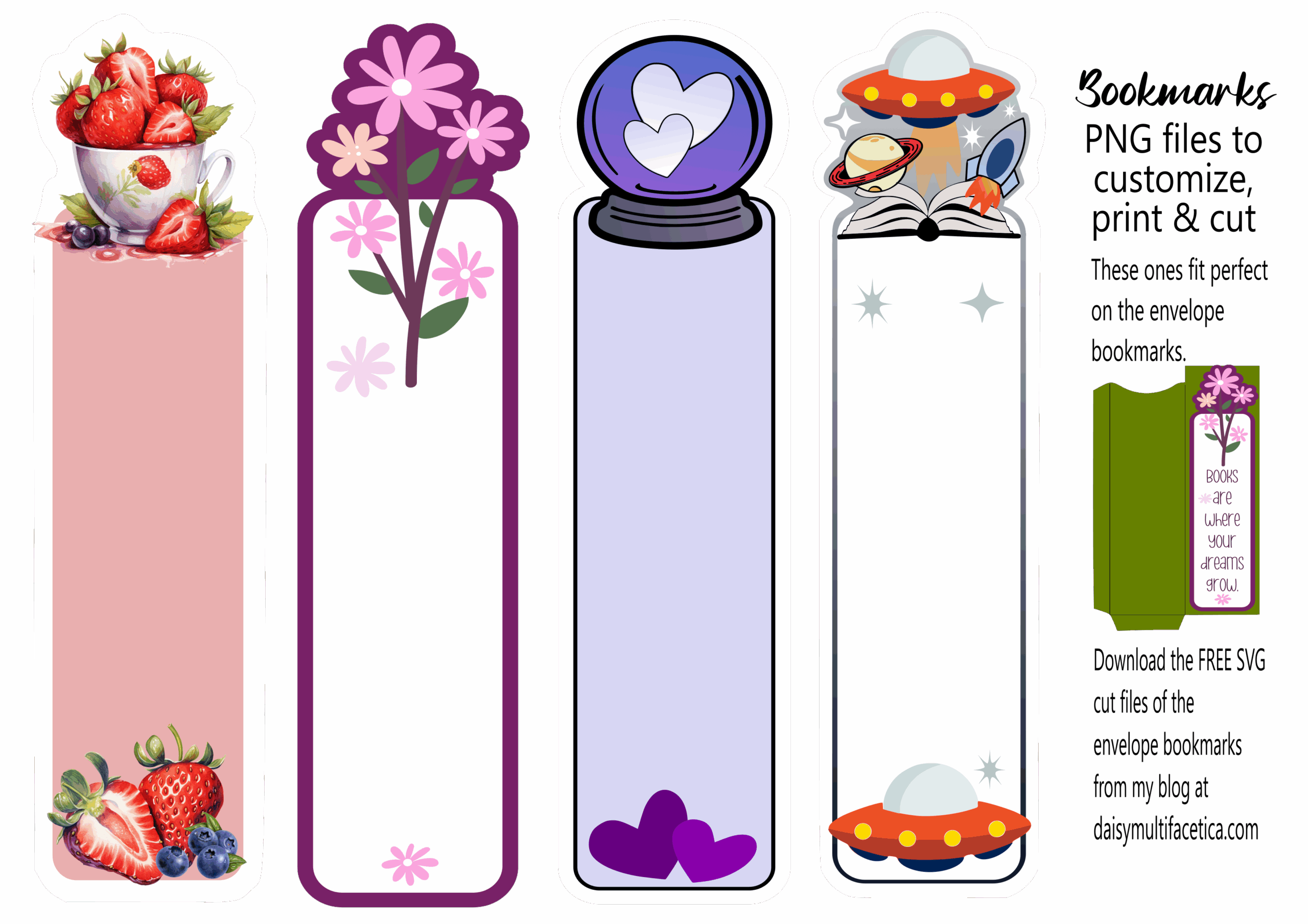 Free Blank Printable Bookmarks Templates
