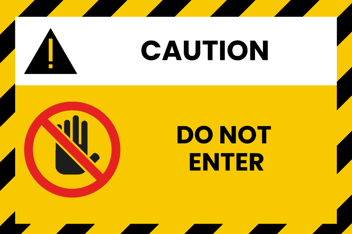 Free Caution Sign Templates Editable And Printable