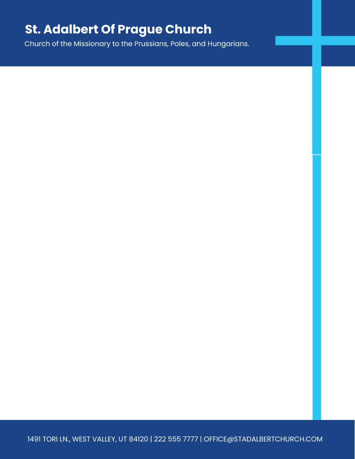 Free Church Letterhead Templates Editable And Printable