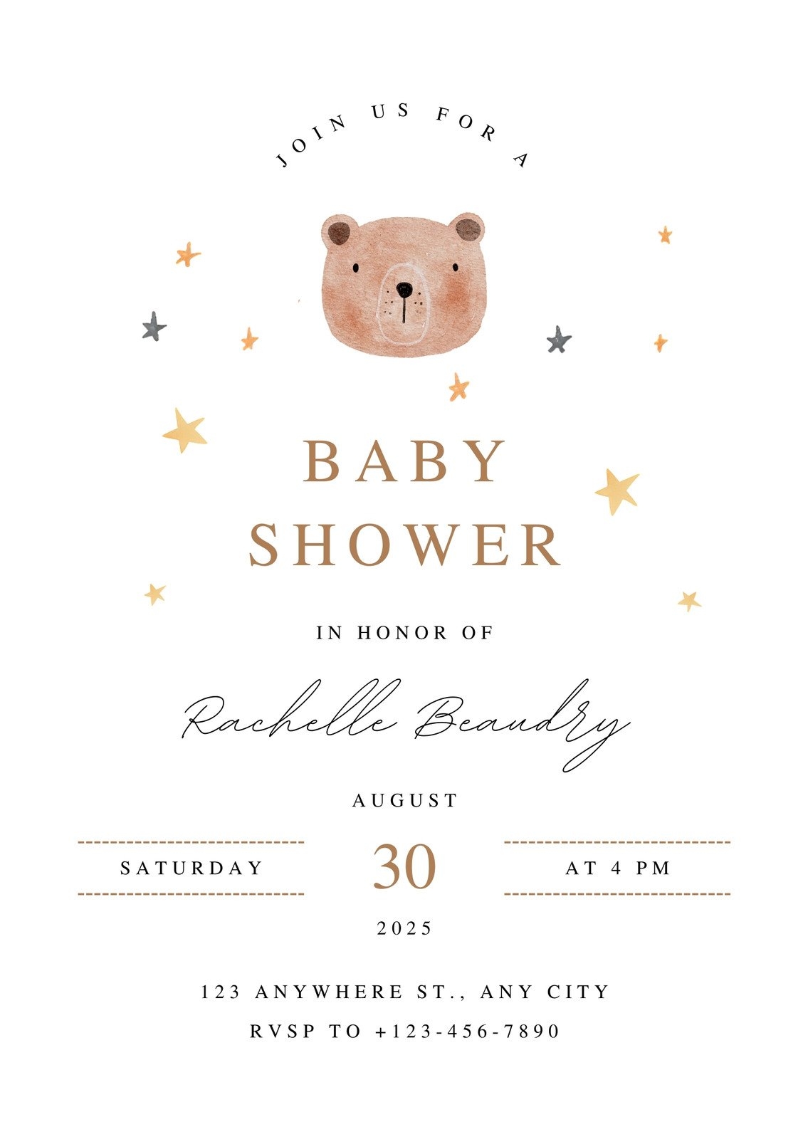 Free Baby Shower Templates Printable
